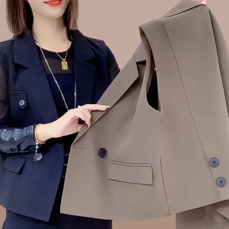 今年流行西装马甲女士2024春秋新款马夹背心外穿洋W气爆款时尚减