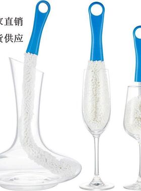 厂促三器清洁醒刷酒随套可件意弯曲红酒杯高脚杯刷玻器璃海皿绵刷