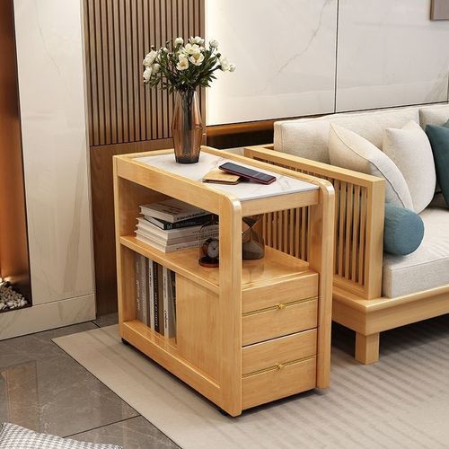 实木边几可移动岩板沙发边柜侧边柜客厅边桌小桌子迷你小茶几角几