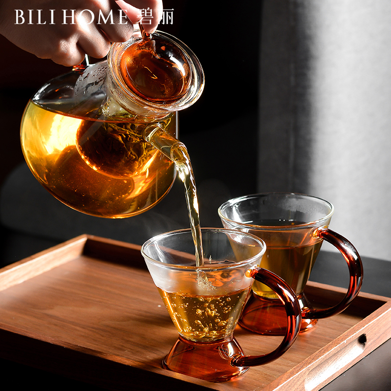 英式下午茶茶具套装水果茶壶花茶壶可加热泡茶咖啡玻璃杯煮茶杯