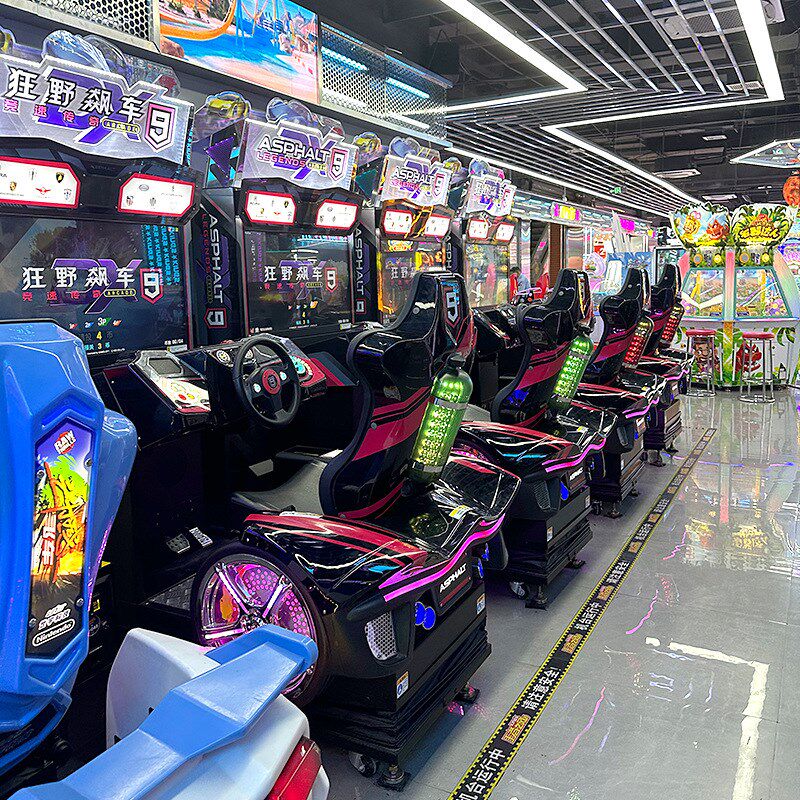 定制电玩城整场策划大型游戏机赛车机篮球机室内游乐场疯狂魔鬼城