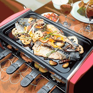 518A烧烤炉家用电烧烤炉韩式 不粘电烤盘非无烟烤肉机锅铁板烧