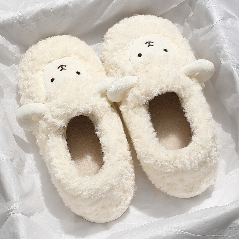 踩屎感棉拖鞋女士冬季p2024新款包跟室内家居防滑保暖月子棉鞋女