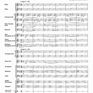 管乐总谱《新世界交响曲》2.0交响管乐团合奏总谱+音频