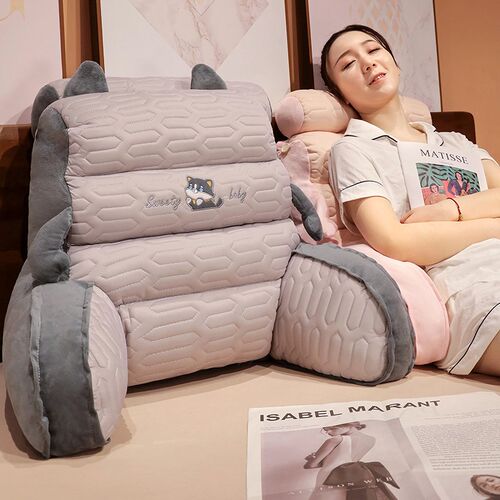 冰丝乳胶床头靠垫软包护腰大靠背沙F发抱枕床上枕头靠枕宿舍床靠