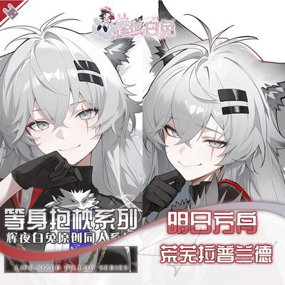 辉夜白兔原创荒芜拉普兰德明日方舟二次元动漫游戏周边等身抱枕套