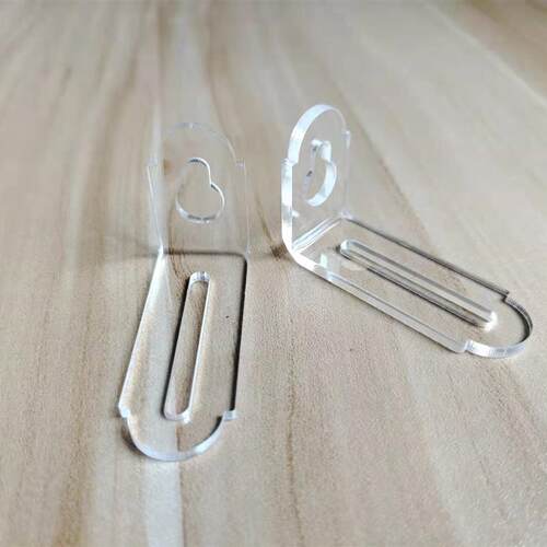 55x33mm L型亚克力透明直角支架安装塑料固定件角码(10个/包)