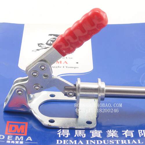 得马快速夹钳推拉式DEMA-302F焊接固定夹具工装测试手动肘夹