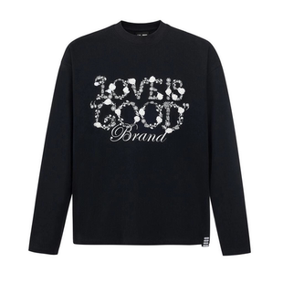 2025FW新款GOOD花香鸟语立体图案轻奢时尚秋衣男女情侣长袖卫衣