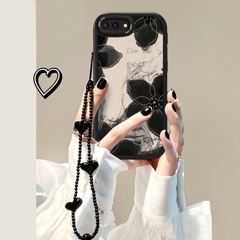 oppoa5硅胶水墨花手机壳