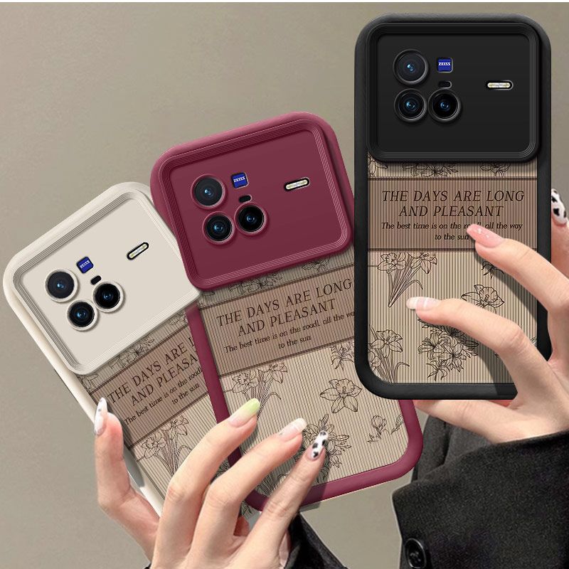 VIVOX80硅胶全包防摔手机壳复古