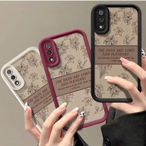 华为畅享10硅胶全包手机壳复古