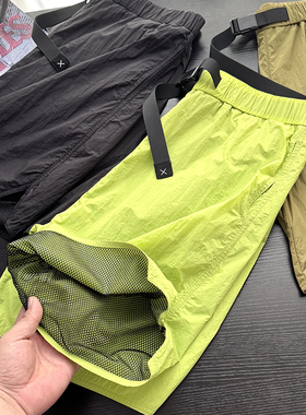 时尚户外机能速干短裤宽松阔腿休闲运动工装短裤休闲裤S00489