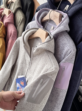 户外飞禽！科技压胶口袋！秋冬保暖抓绒连帽休闲夹克外套25815