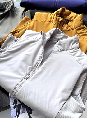 轻量化防风保暖 外贸男装秋冬户外防泼水棉立领马甲外套S00623