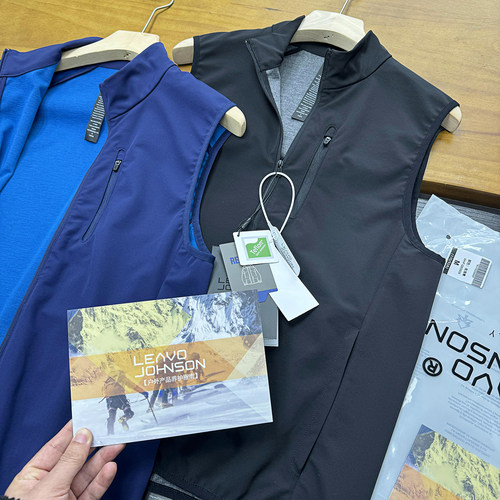 柜898！意大利Leavo Johnson里奥强森高端情侣运动休闲马甲背心潮