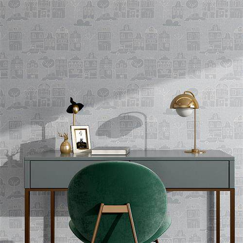 米素儿童房无纺布卧室墙布男孩女孩无缝全屋可爱清新壁布贝加优