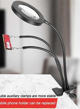 Optical Glass Lens Magnifying Lamp Metal Gooseneck Lamp 3 Co