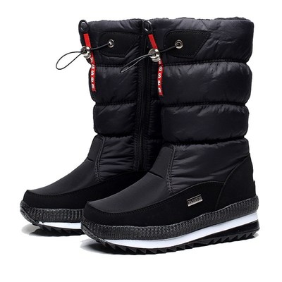 Women snow boots platform winter boots thick plush waterproo