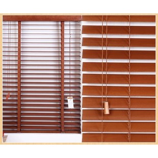 35mm Slats  Width Wooden Blinds Basswood Material With Diffe