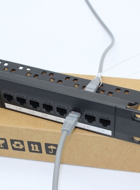 24 Port Blank Keystone Patch Panel Metal Rackmount UTP