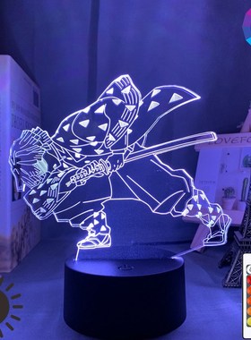 Acrylic Led Night Light Anime Demon Slayer Agatsuma Zenitsu