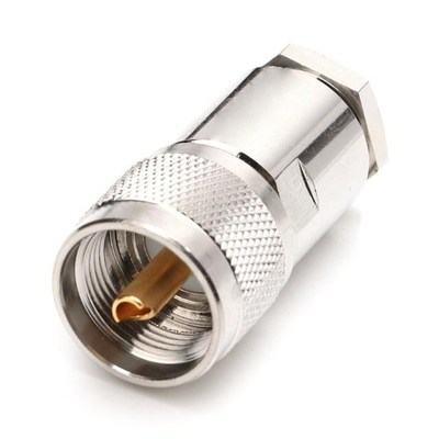 1Pc Adapter UHF Male Plug  Adapter RF Coaxial Adapter UHF Ma