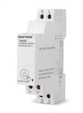 18mm Single Phase Digital Timer Switch Remote WiFi Smart Lig