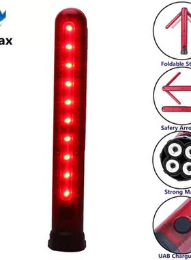 LED Emergency Roadside Flares Foldable Safety Arrow Bar Ligh