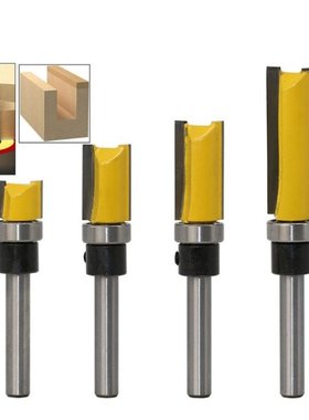 Durable 1/4 Shank Straight Milling Cutter 4x Flush Trim Rout