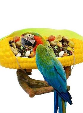 Parrot Food Box Cage Bird Food Feeding Bowl Feed Cup For