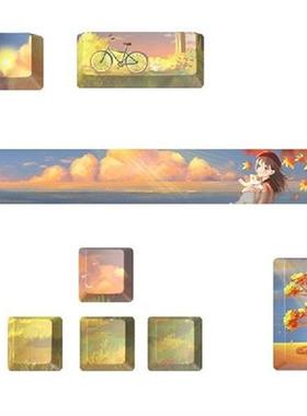 PBT Keycaps 5 Sides Dye-subbed for Spacebar 6.25U ESC Enter