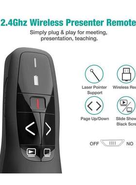 R400 2.4GHz USB Wireless Presenter for PowerPoint PPT Presen