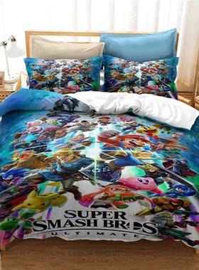 Cartoon Pokemon Character Printed Bedding Set Children Pikac