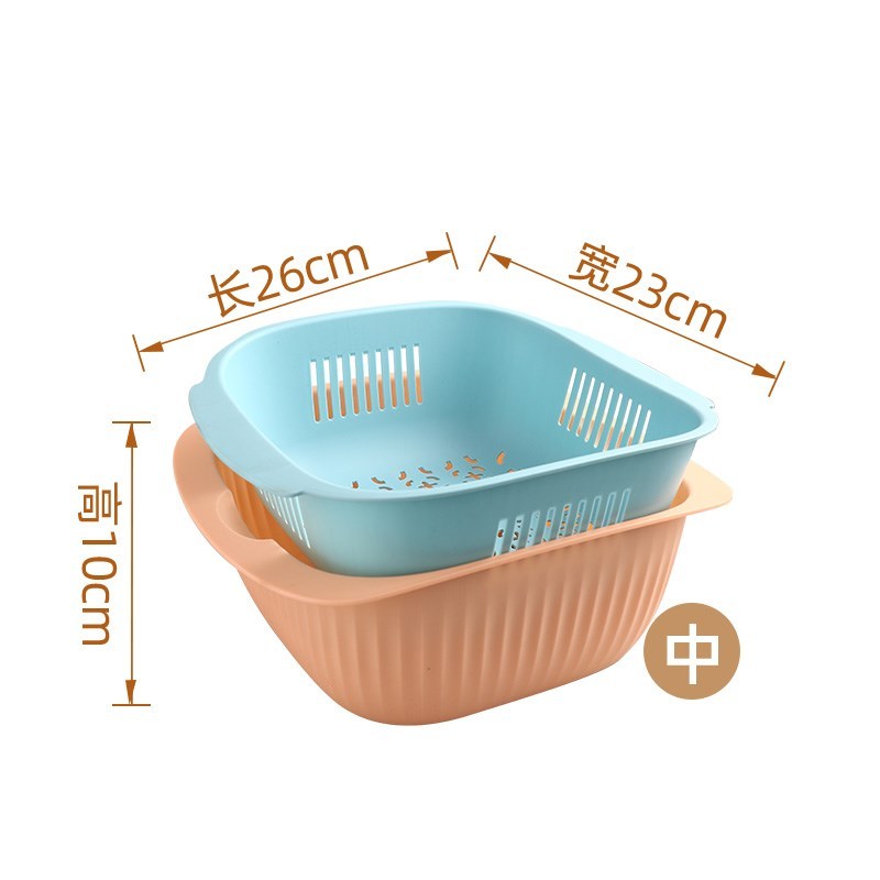 Basket for double plastic drop xiancai basins basin of