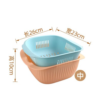 Basket for double plastic drop xiancai basins basin of