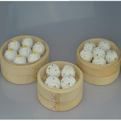 Bamboo Steamer Cookware Pasta-Cooker-Set Sum-Basket Chinese