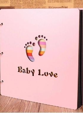 New 16 inch wooden photo album baby DIY photo album growth