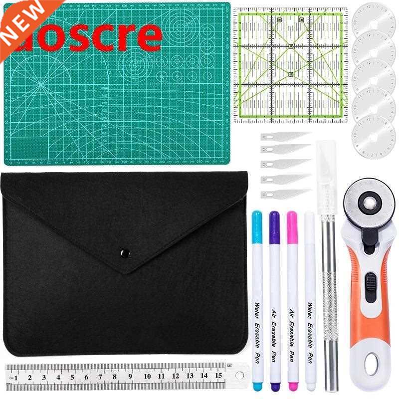 Rotary Cutter Set Roller Cutter Fabric Sewing Cutter Kit wi