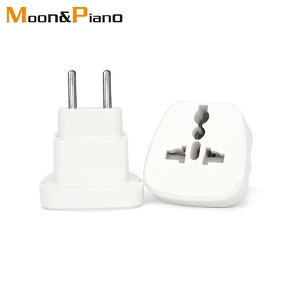 New Europe Adaptor UK US AU IT to EU AC Power Socket Plug Tr