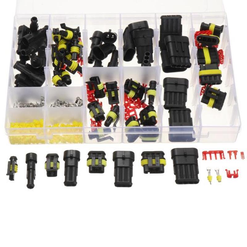 33 Sets 1/2/3/4Pins Way HID Electrical Wire Connector Plug S