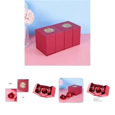 Delicate Paper Portable Small Ring Earring Studs Holder Box