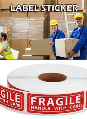 1 Roll 250pcs Stickers Labels Mailing Fragile Warning Label