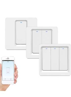 No Hub Required (Wall Switch 3 Gang), Wireless Remote Contro