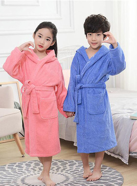 38 Design Cotton Kids Hooded Bathrobe For Girl Sleepwear Rob