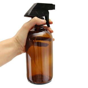 250/500ML Amber Glass Spray Bottles Water Sprayer Trigger Fo