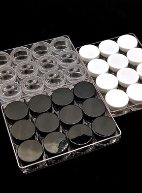 5g mini clear plastic square jar cosmetic sample travel crea