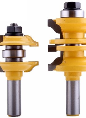2Pcs 12mm Shank Entry  Interior Door Ogee Router Bit Matche