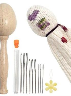 Darning Egg Kit Easy Grip Mending Kit With Curved Handle