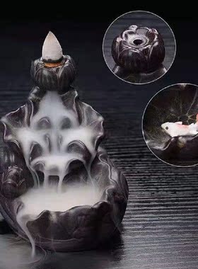 Incense Burner Ceramic Backflow Sandalwood Incense Cone